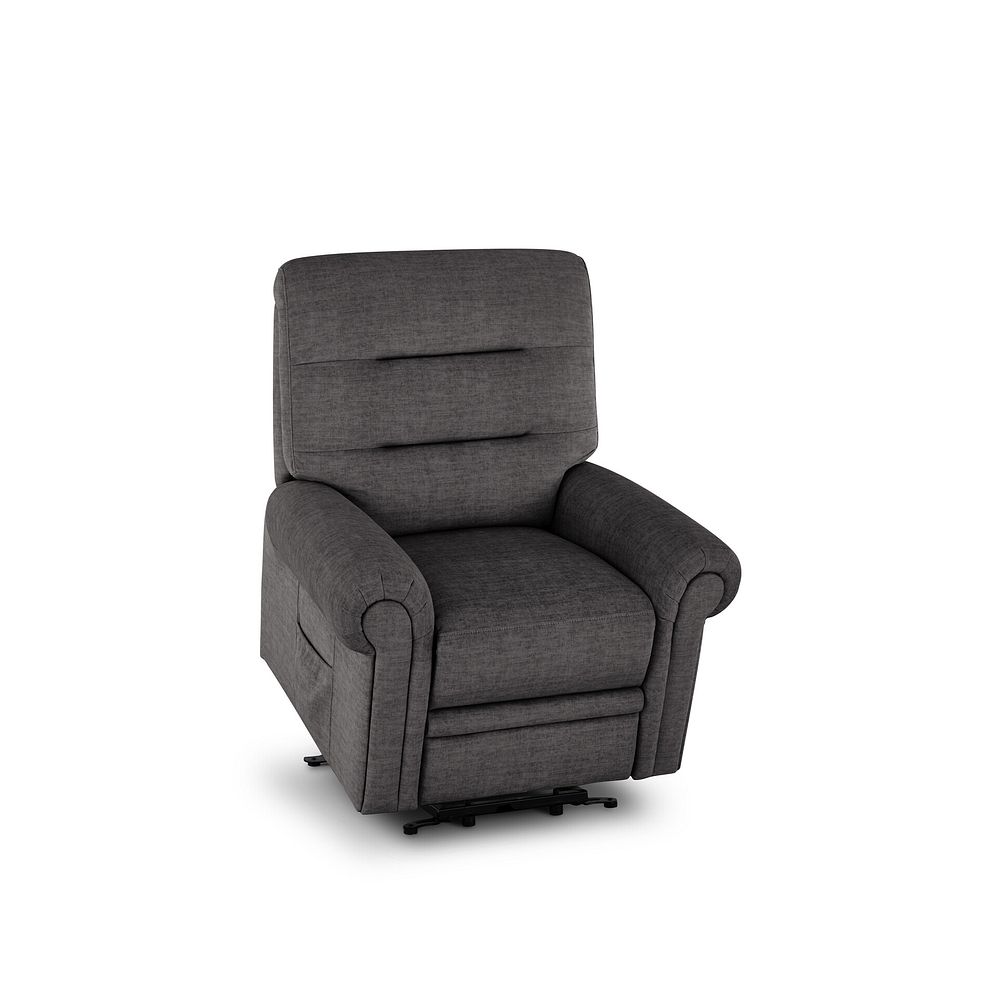 Eastbourne Riser Recliner Armchair - Plush Charcoal Fabric 5
