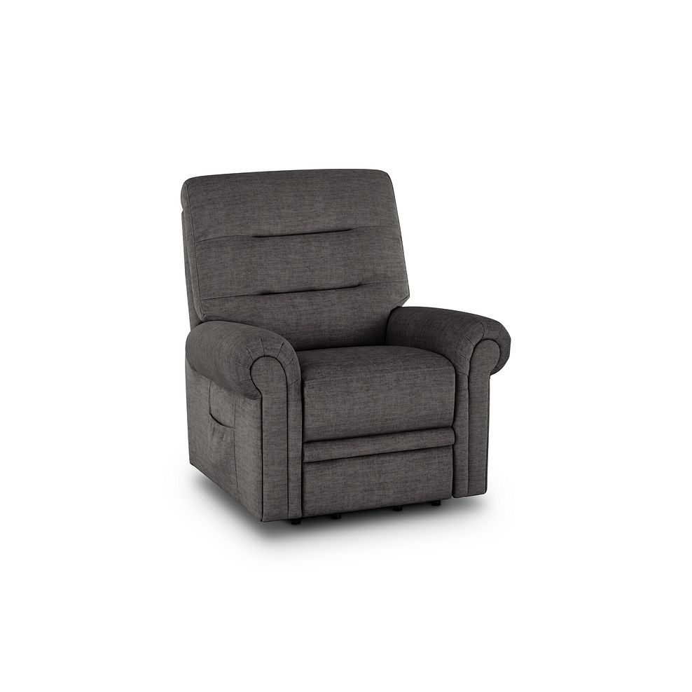 Eastbourne Riser Recliner Armchair - Plush Charcoal Fabric 1