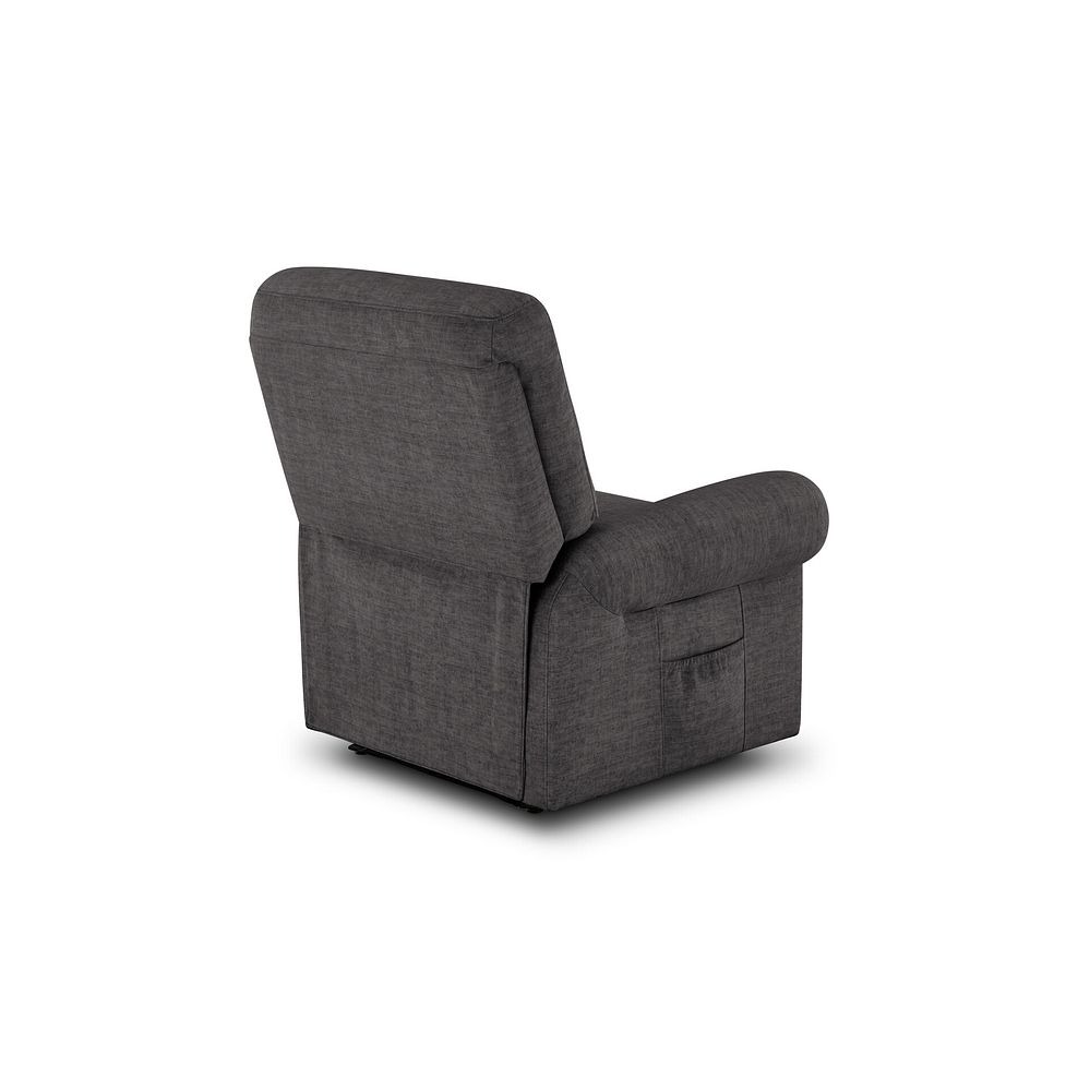 Eastbourne Riser Recliner Armchair - Plush Charcoal Fabric 7