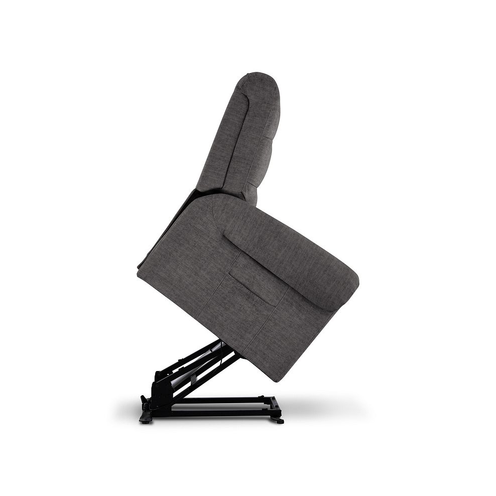Eastbourne Riser Recliner Armchair - Plush Charcoal Fabric 10