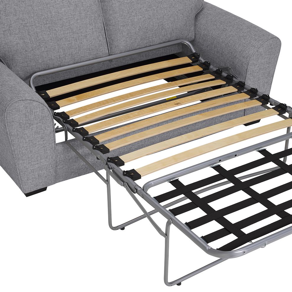 Robyn 2 Seater Silver Deluxe Sofa Bed Oak Furnitureland
