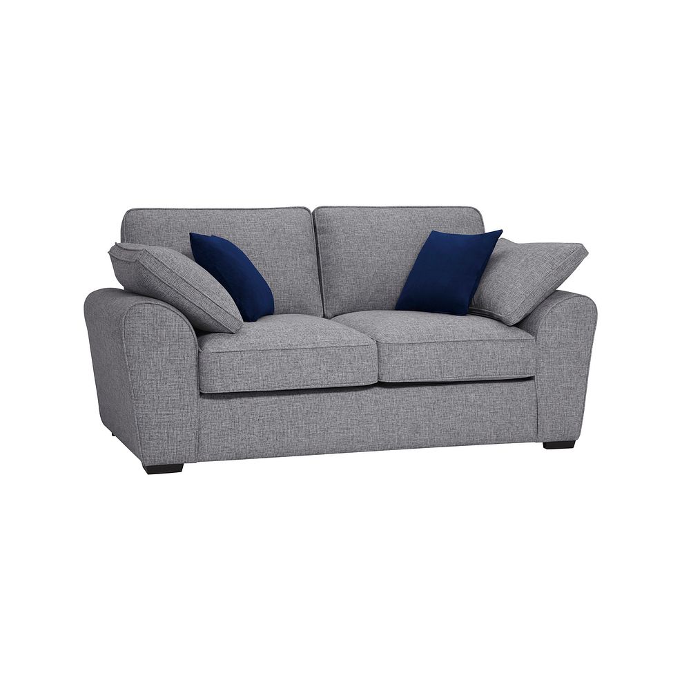 Robyn 2 Seater Silver Deluxe Sofa Bed Oak Furnitureland