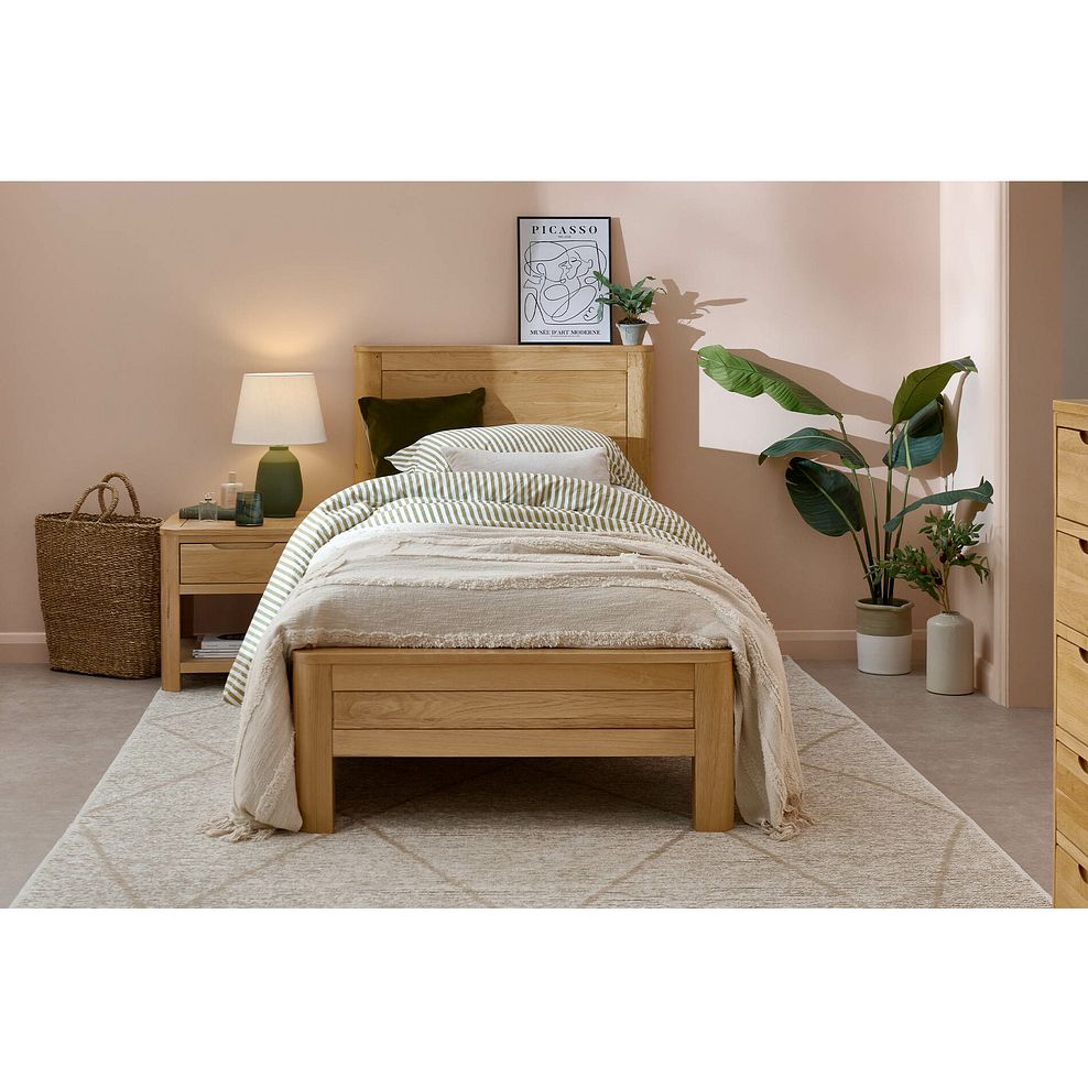 Romsey Natural Solid Oak 3ft 2" Single Bed 2