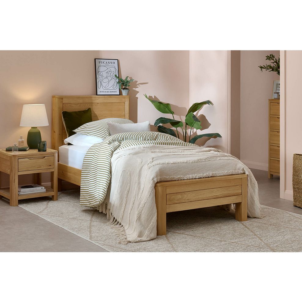 Romsey Natural Solid Oak 3ft 2" Single Bed 1