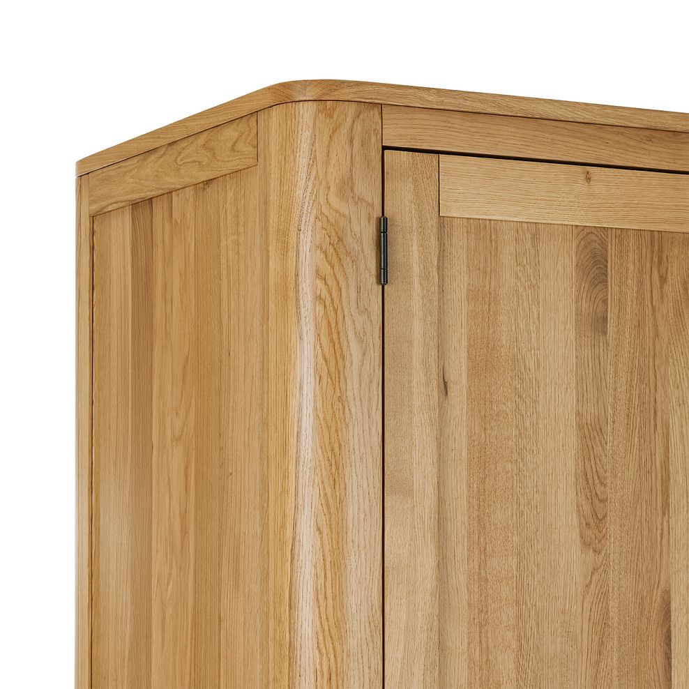 Romsey Natural Solid Oak Double Wardrobe 5