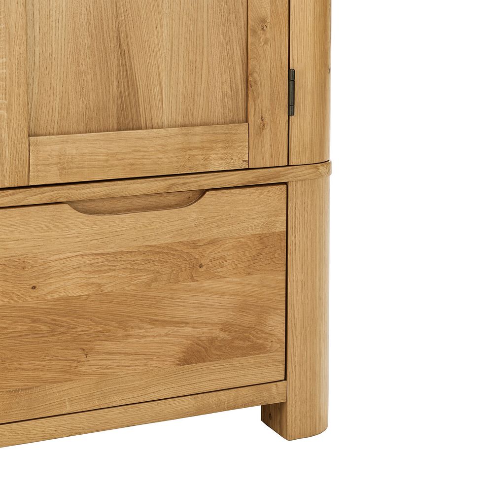 Romsey Natural Solid Oak Double Wardrobe 6
