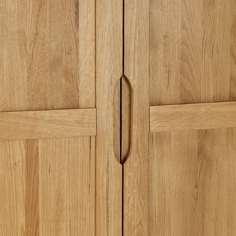 Romsey Natural Solid Oak Double Wardrobe 7