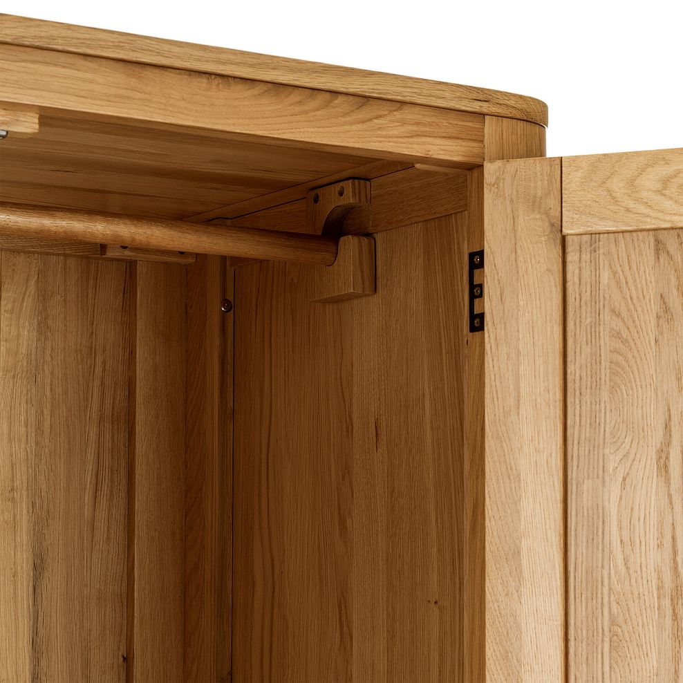 Romsey Natural Solid Oak Double Wardrobe 8