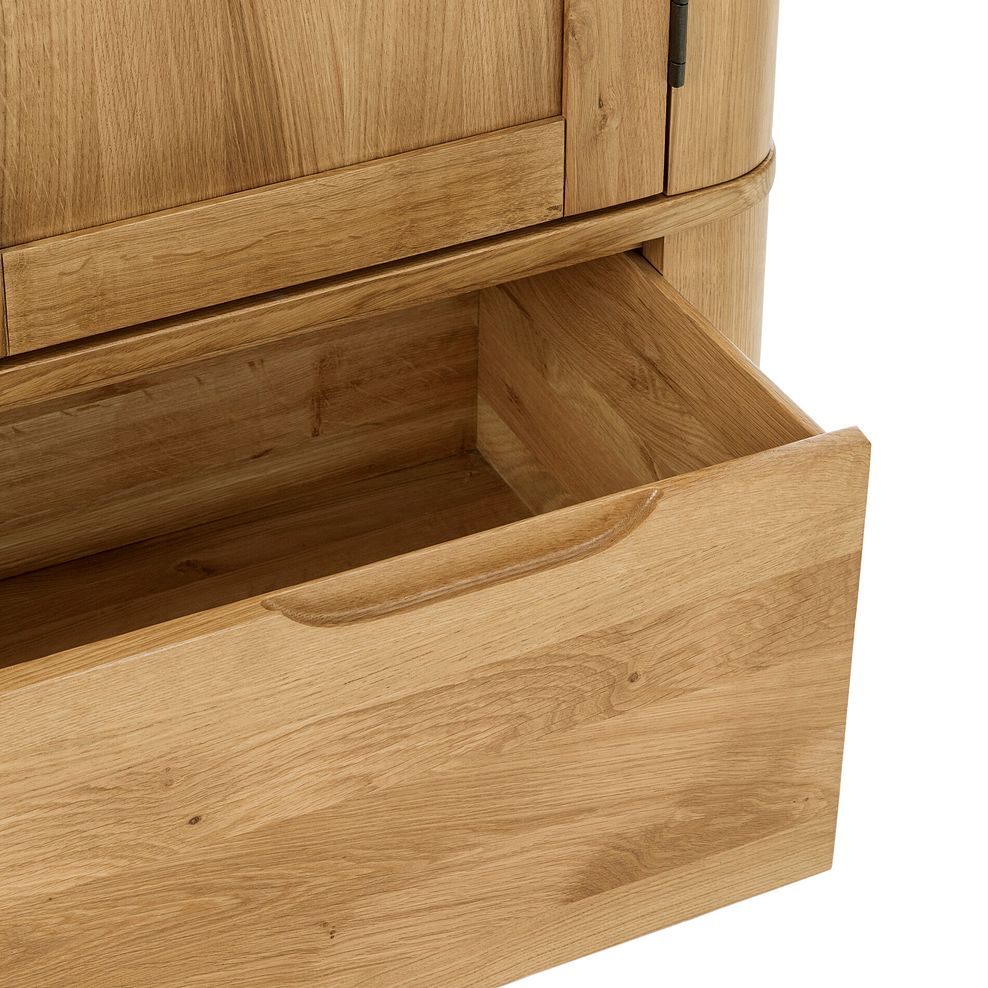 Romsey Natural Solid Oak Double Wardrobe 9