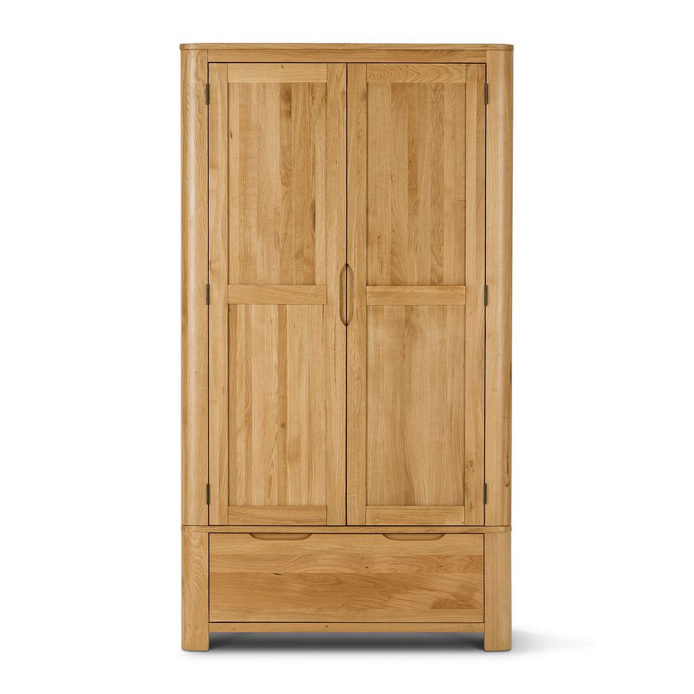 Romsey Natural Solid Oak Double Wardrobe 3
