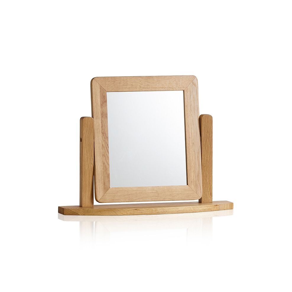 Romsey Natural Solid Oak Dressing Table Mirror 1