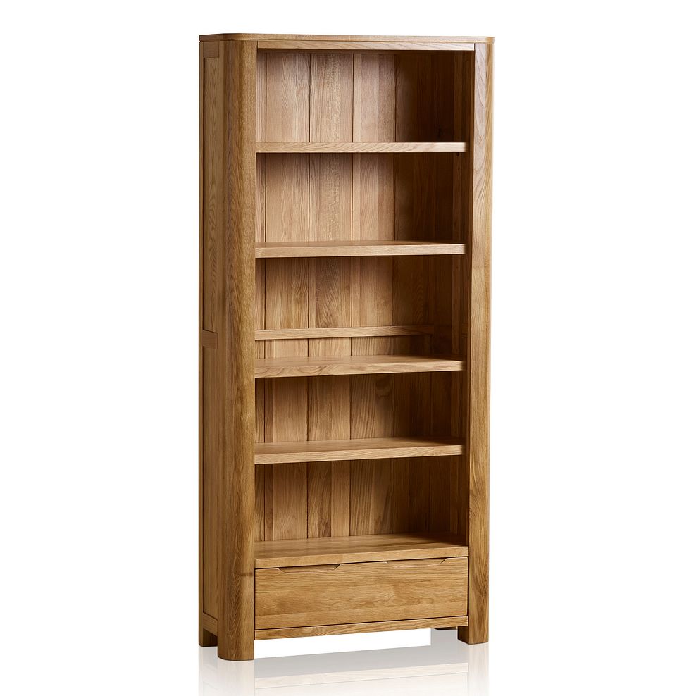 Romsey Natural Solid Oak Tall Bookcase 2