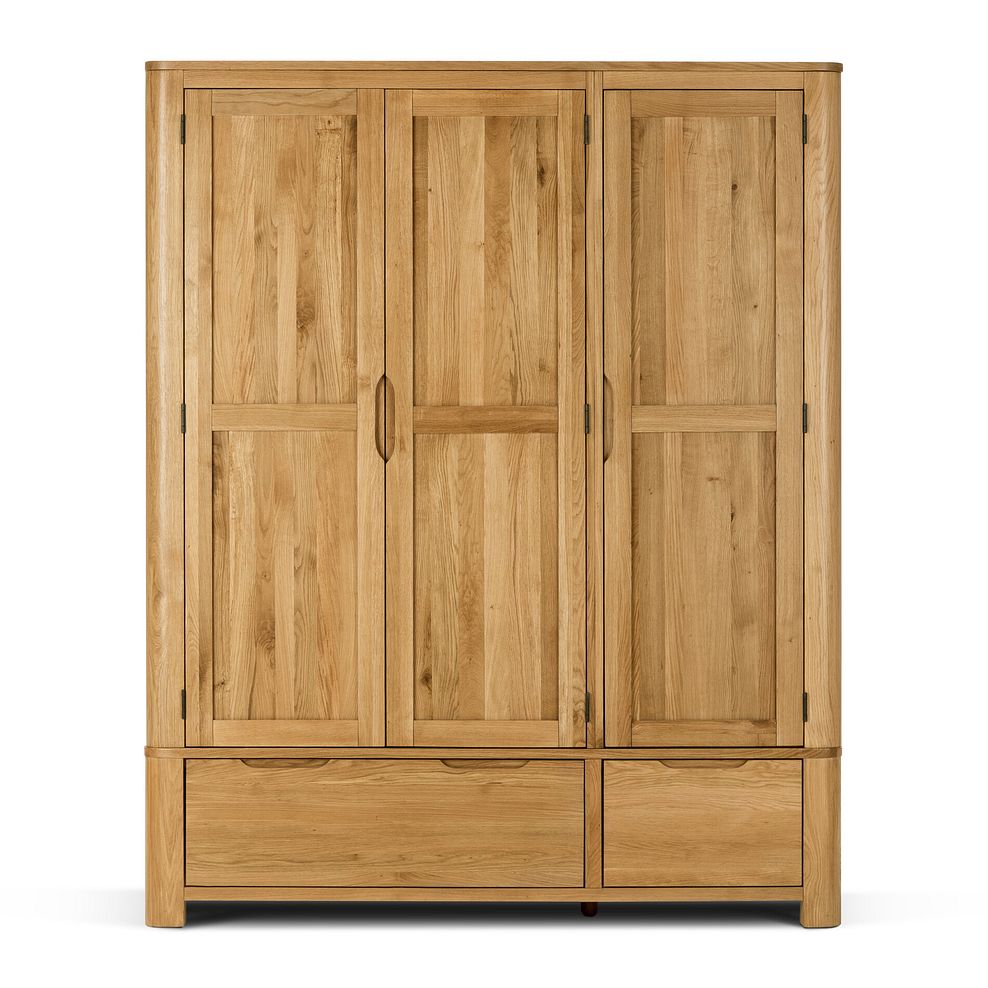 Romsey Natural Solid Oak Triple Wardrobe 4