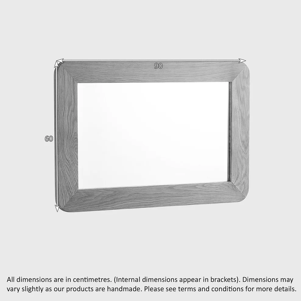 Romsey Natural Solid Oak Wall Mirror 5