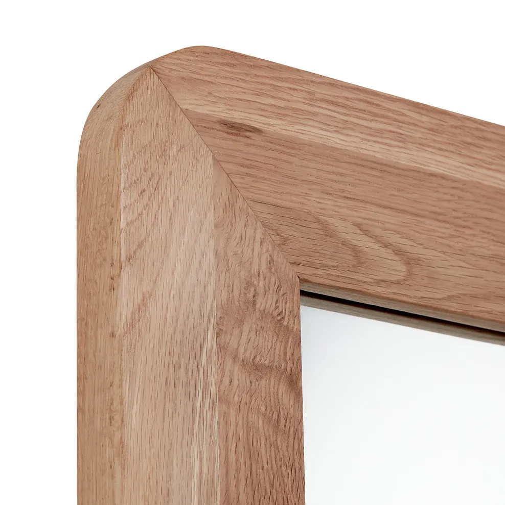 Romsey Natural Solid Oak Wall Mirror 4