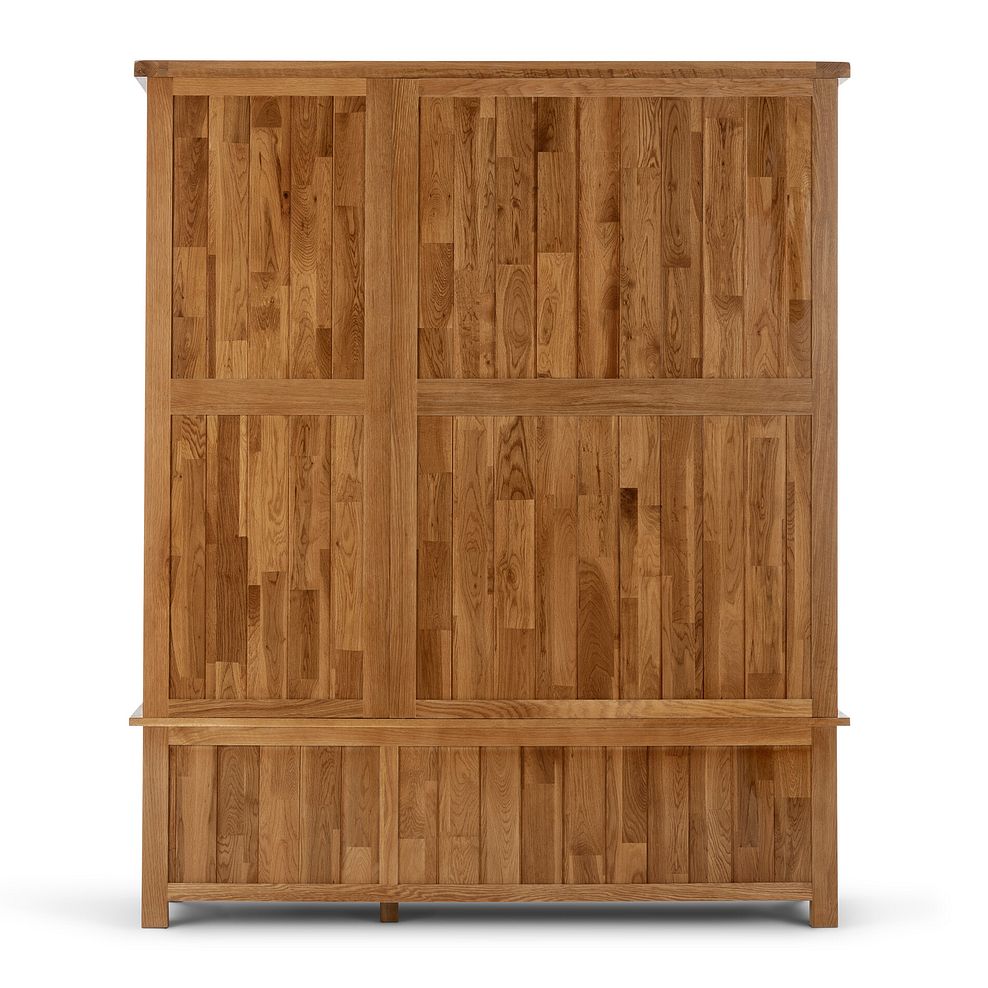 Original Rustic Solid Oak Triple Wardrobe 4
