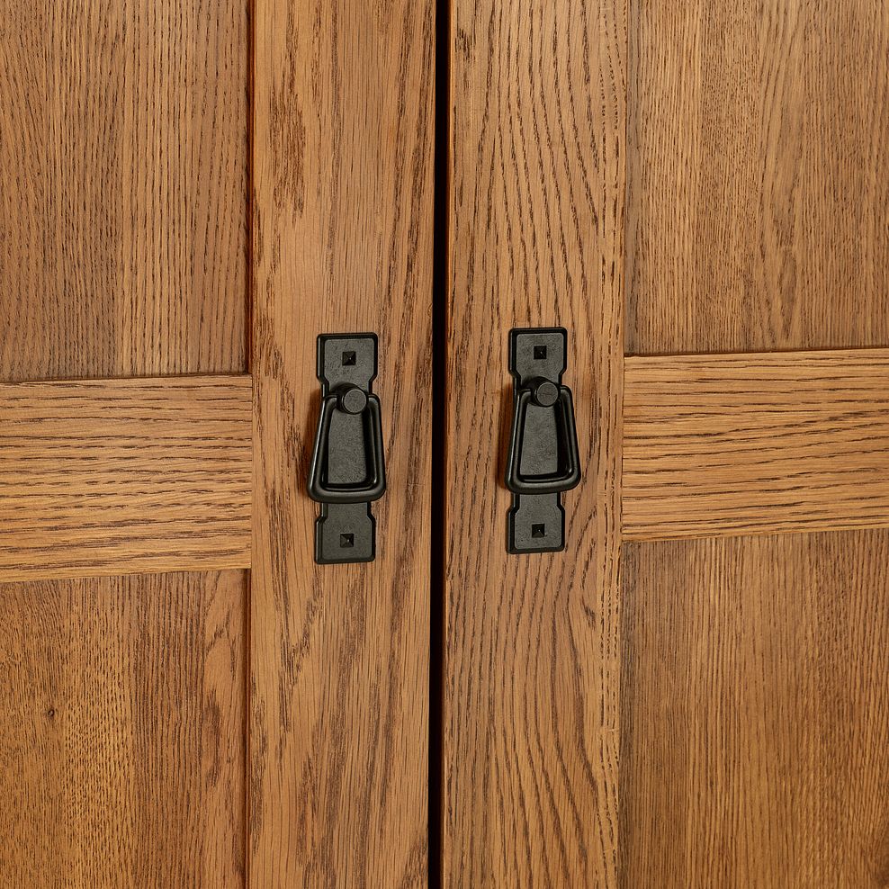 Original Rustic Solid Oak Triple Wardrobe 6