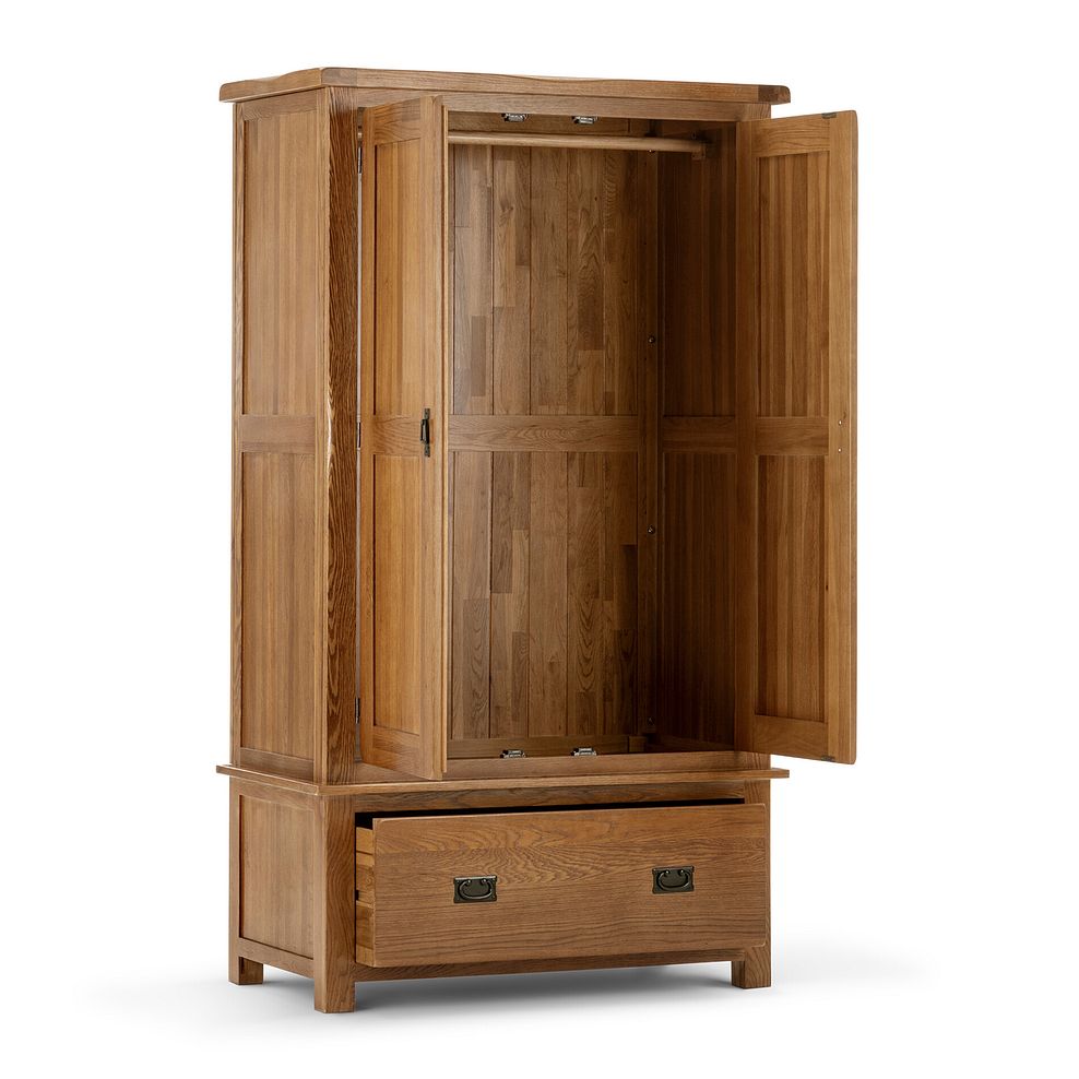 Original Rustic Solid Oak Double Wardrobe 2