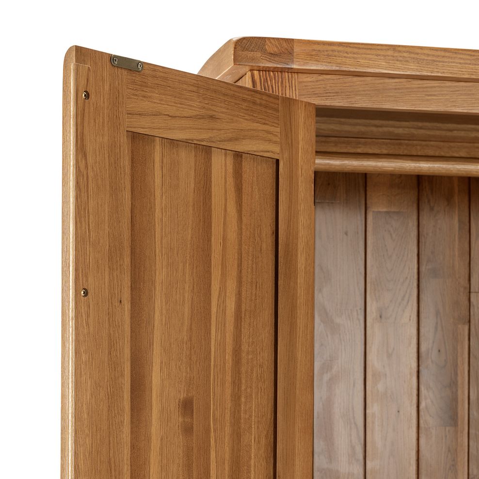 Original Rustic Solid Oak Double Wardrobe 10