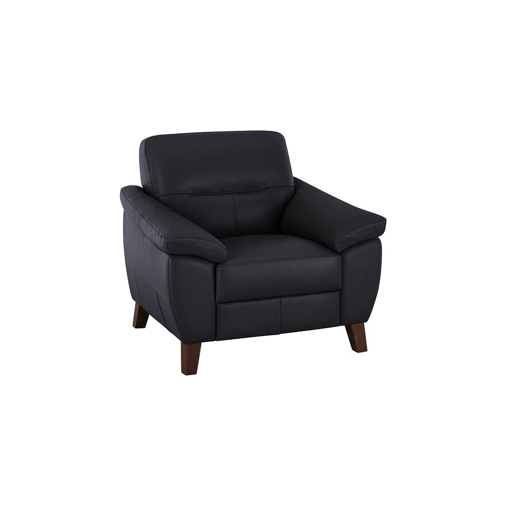 Salento Armchair in Anthracite Leather 1