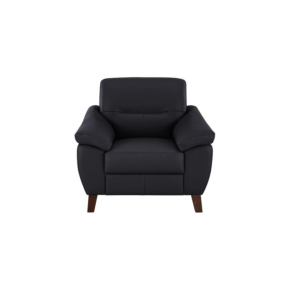 Salento Armchair in Anthracite Leather 2