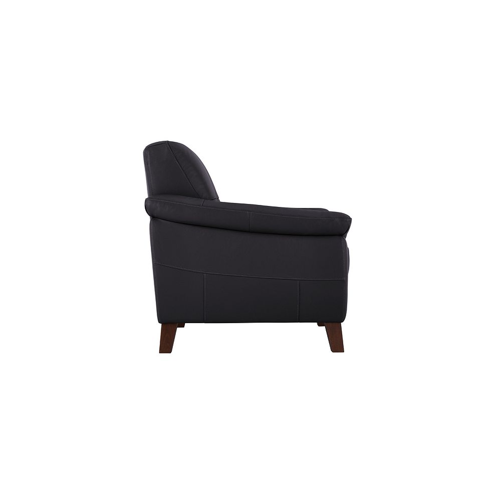 Salento Armchair in Anthracite Leather Thumbnail 4