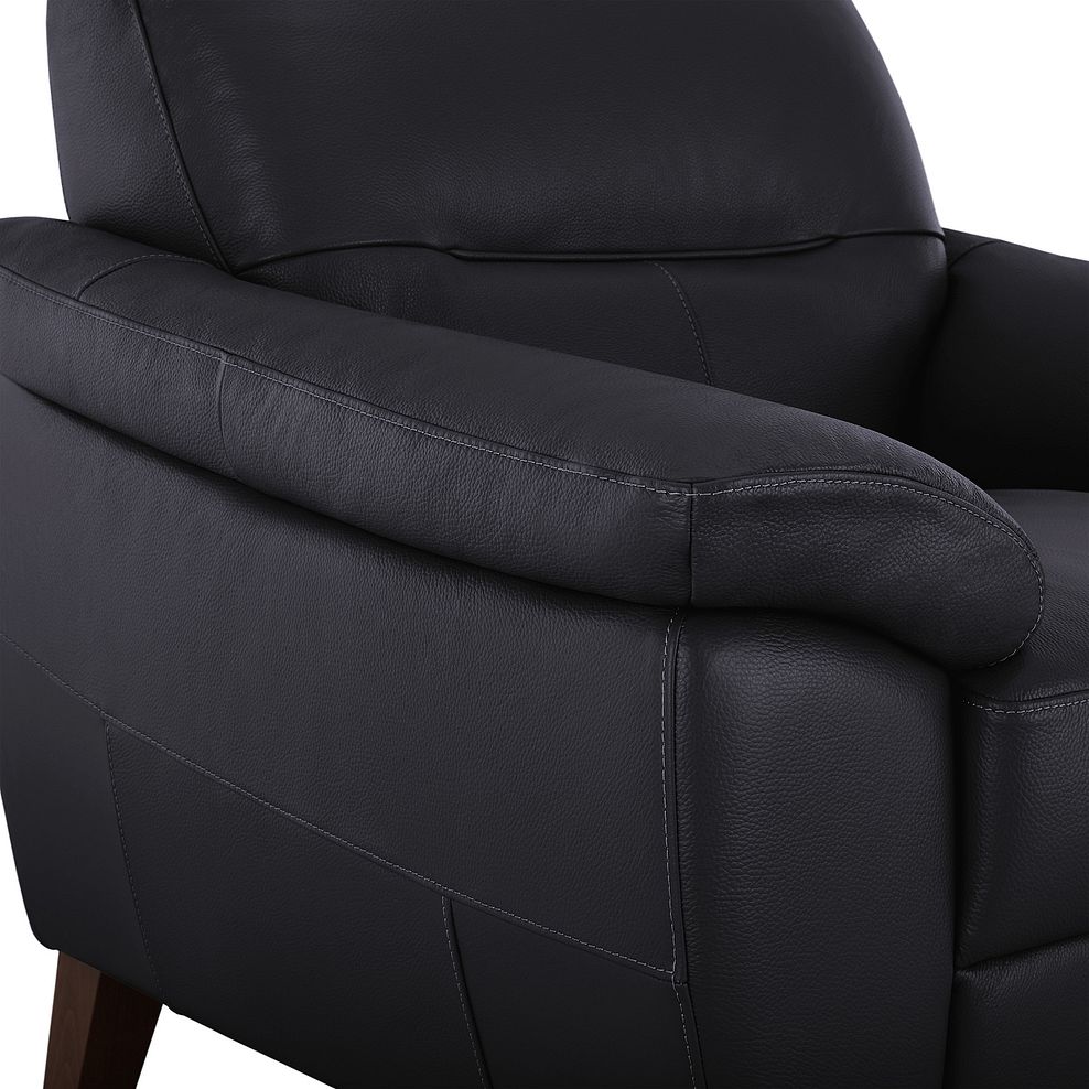 Salento Armchair in Anthracite Leather 6