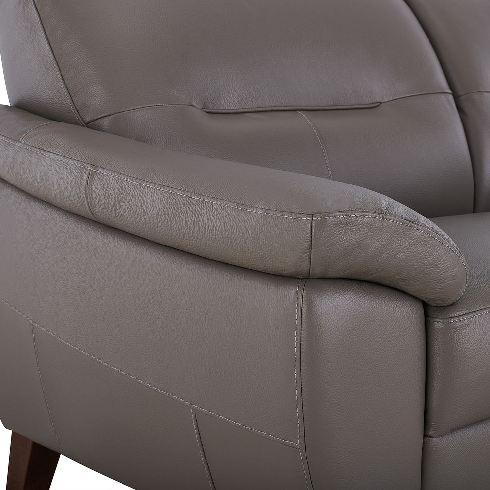 Salento 2 Seater Sofa in Dark Grey Leather 7