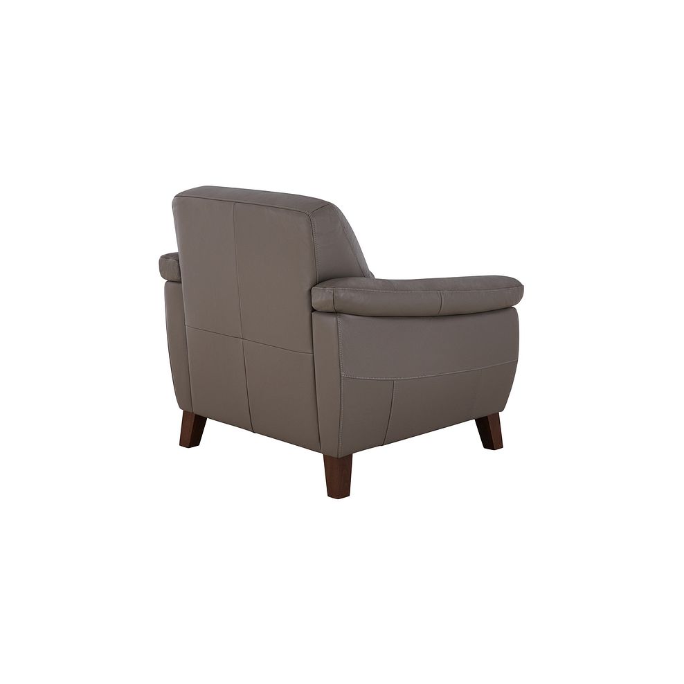 Salento Armchair in Dark Grey Leather 5