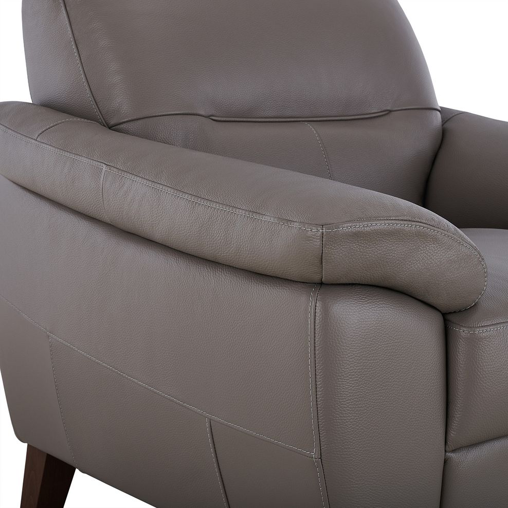 Salento Armchair in Dark Grey Leather 8