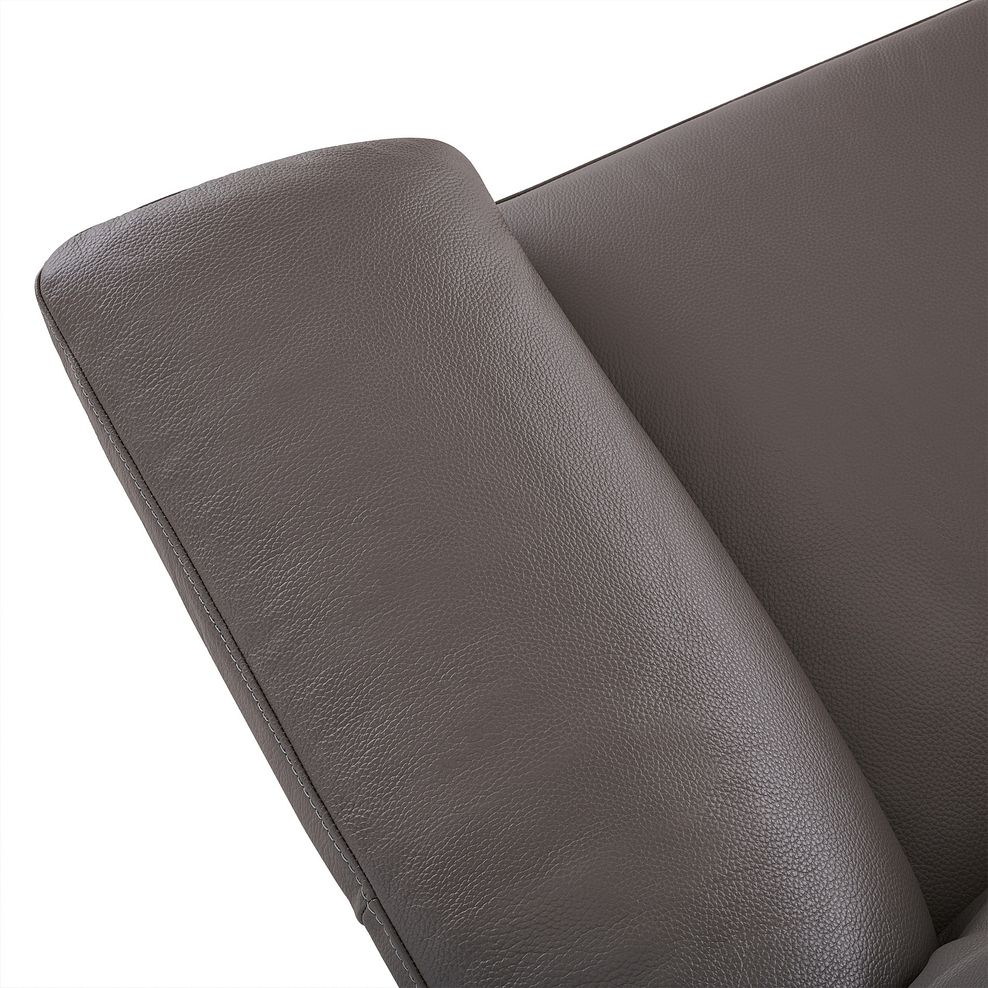 Salento Armchair in Dark Grey Leather 9