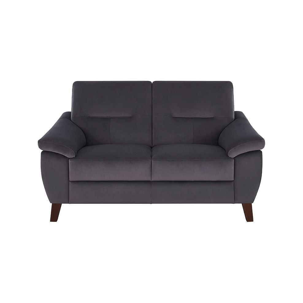 Salento 2 Seater Sofa in Grey Fabric 4