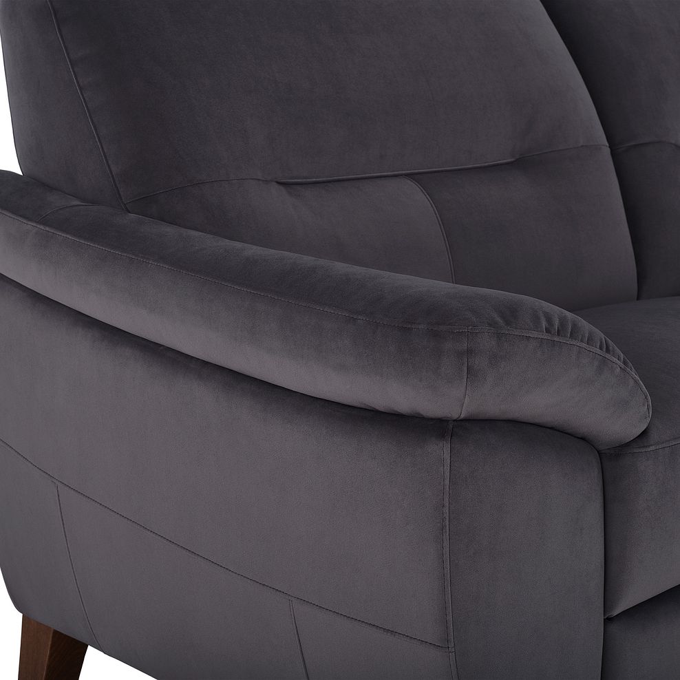 Salento 2 Seater Sofa in Grey Fabric 7