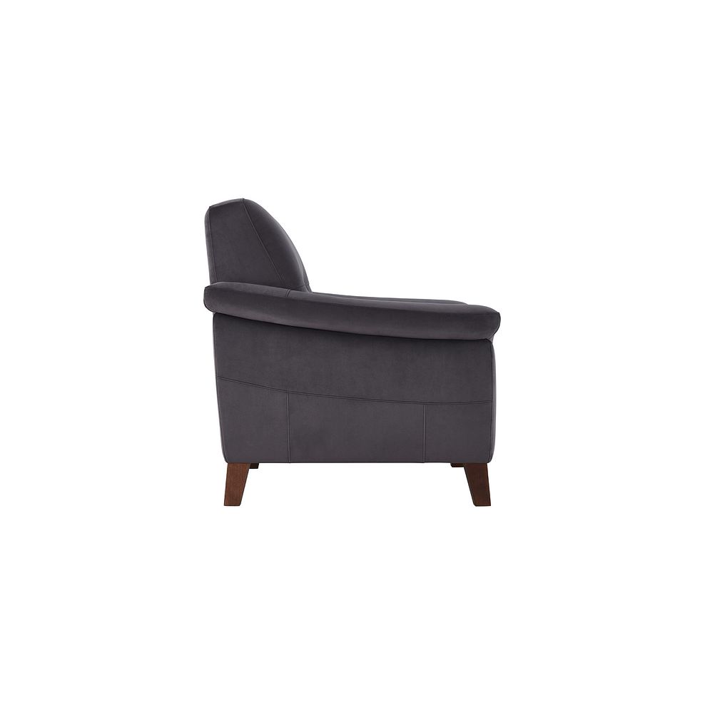 Salento Armchair in Grey Fabric 6