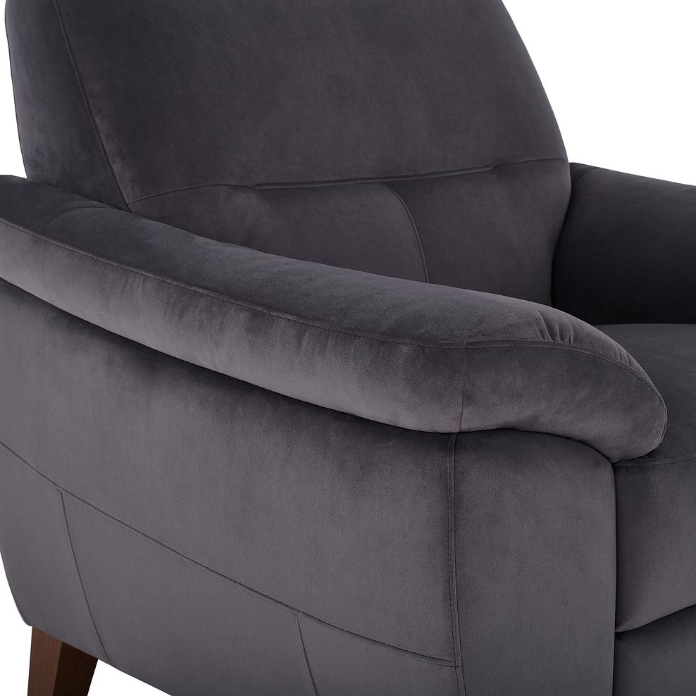 Salento Armchair in Grey Fabric 8