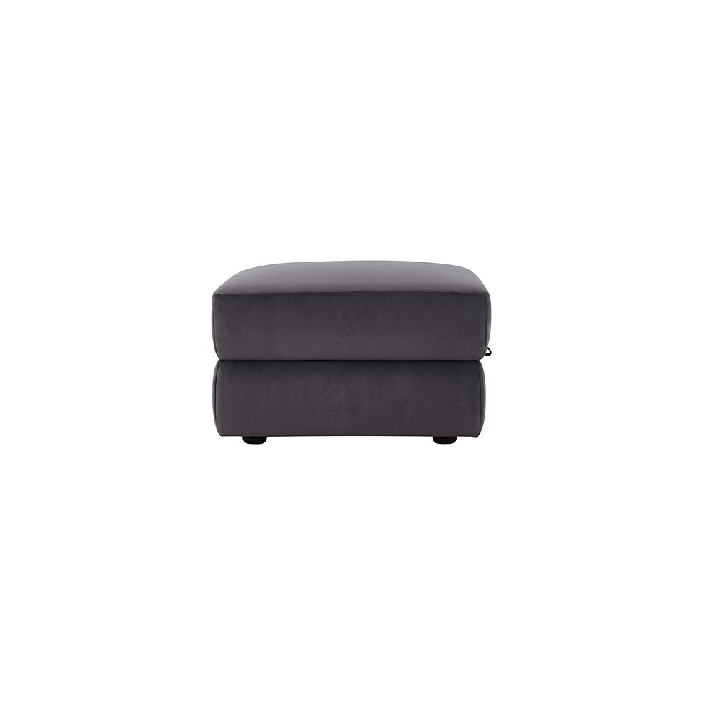 Salento Storage Footstool in Grey Fabric 6