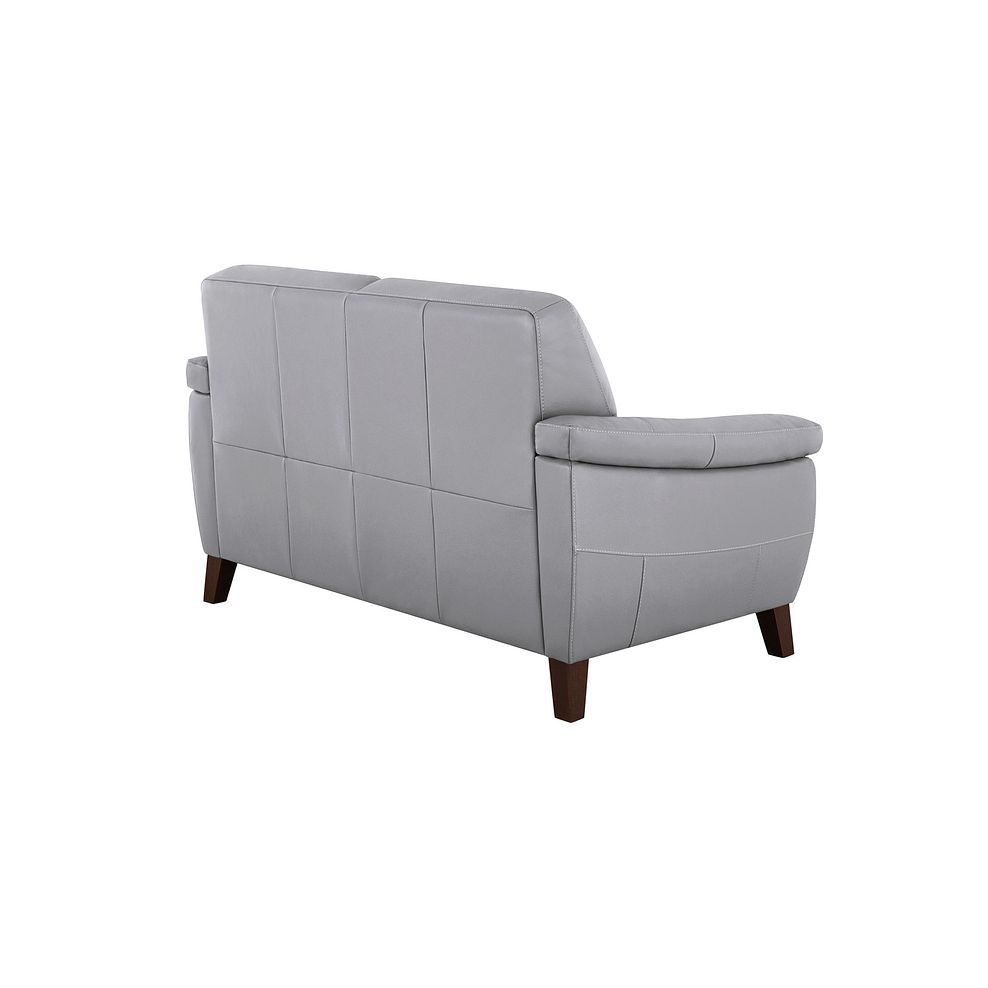 Salento 2 Seater Sofa in Grey Leather 4