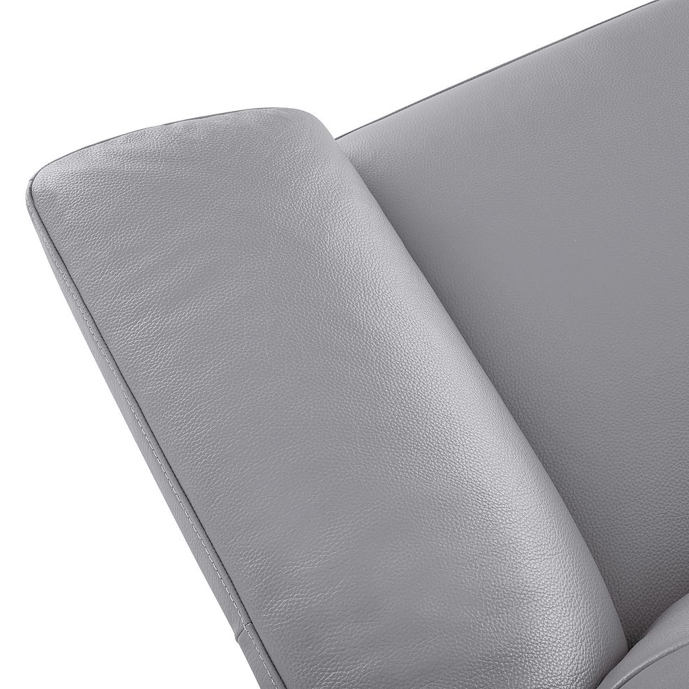 Salento 2 Seater Sofa in Grey Leather 6