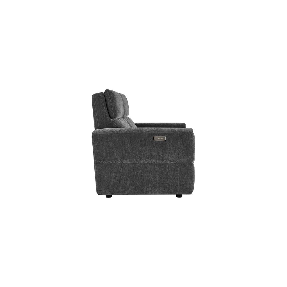 Samson 3 Seater Electric Recliner Sofa in Amigo Coal Fabric 7