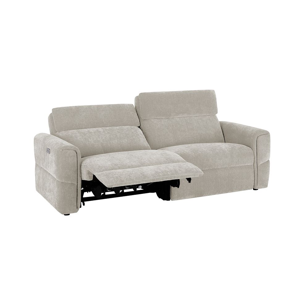 Samson 3 Seater Electric Recliner Sofa in Amigo Dove Fabric 4