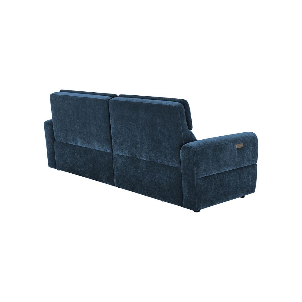 Samson 3 Seater Electric Recliner Sofa in Amigo Navy Fabric 6