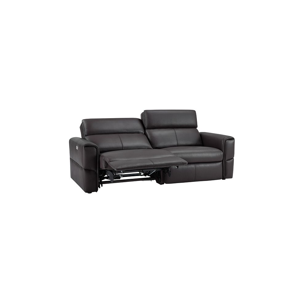 Samson 3 Seater Electric Recliner Sofa in Slate Leather 4