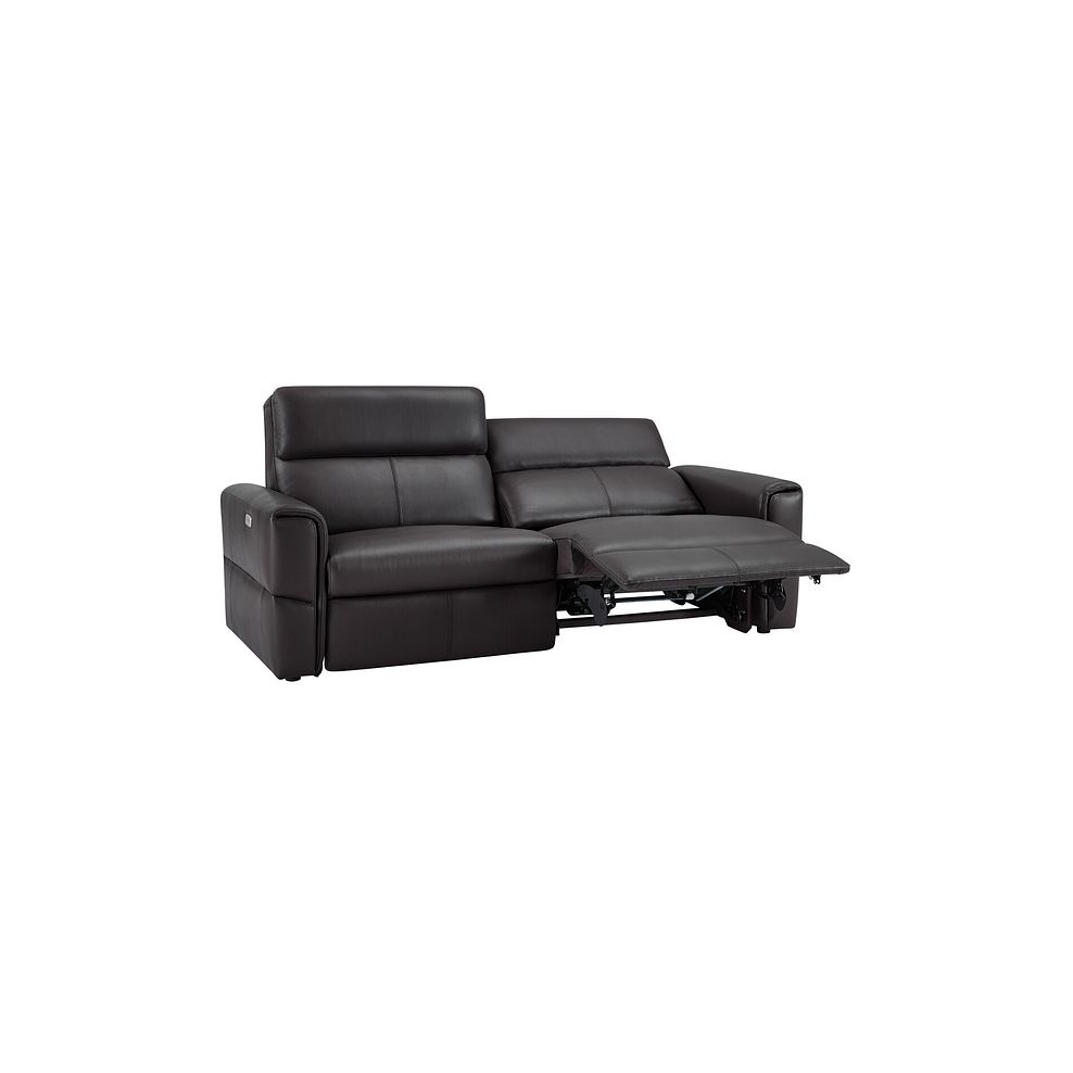 Samson 3 Seater Electric Recliner Sofa in Slate Leather 5