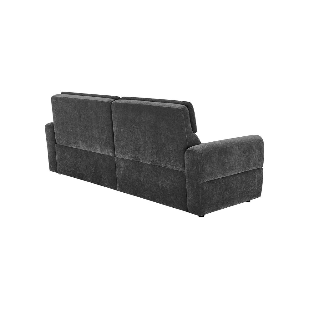 Samson 3 Seater Static Sofa in Amigo Coal Fabric 3