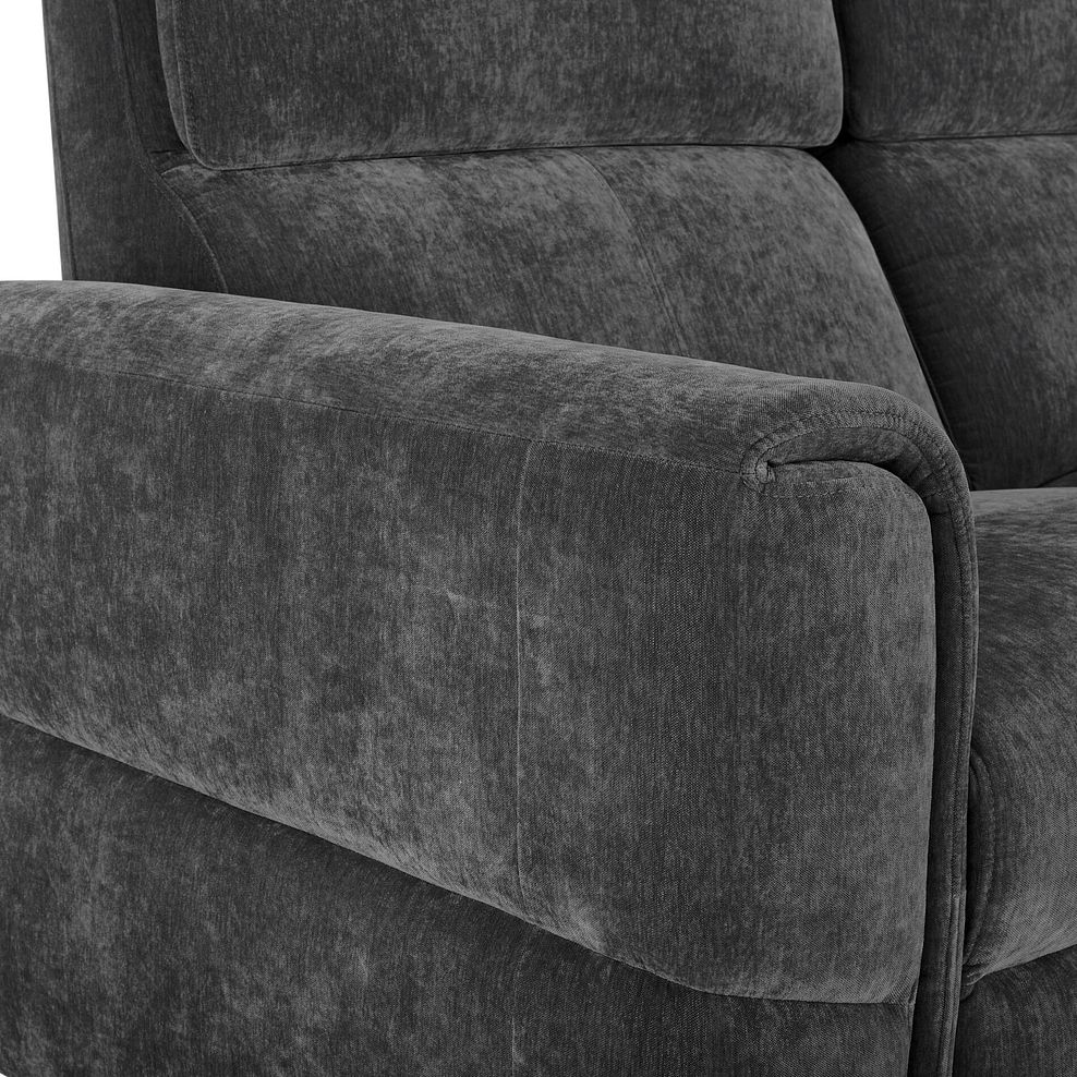 Samson 3 Seater Static Sofa in Amigo Coal Fabric 5
