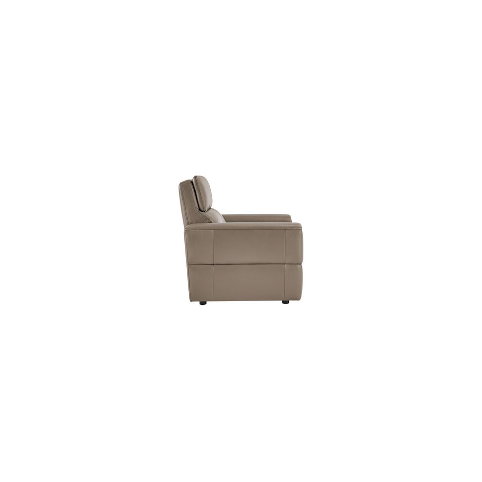 Samson Static Armchair in Taupe Leather 2