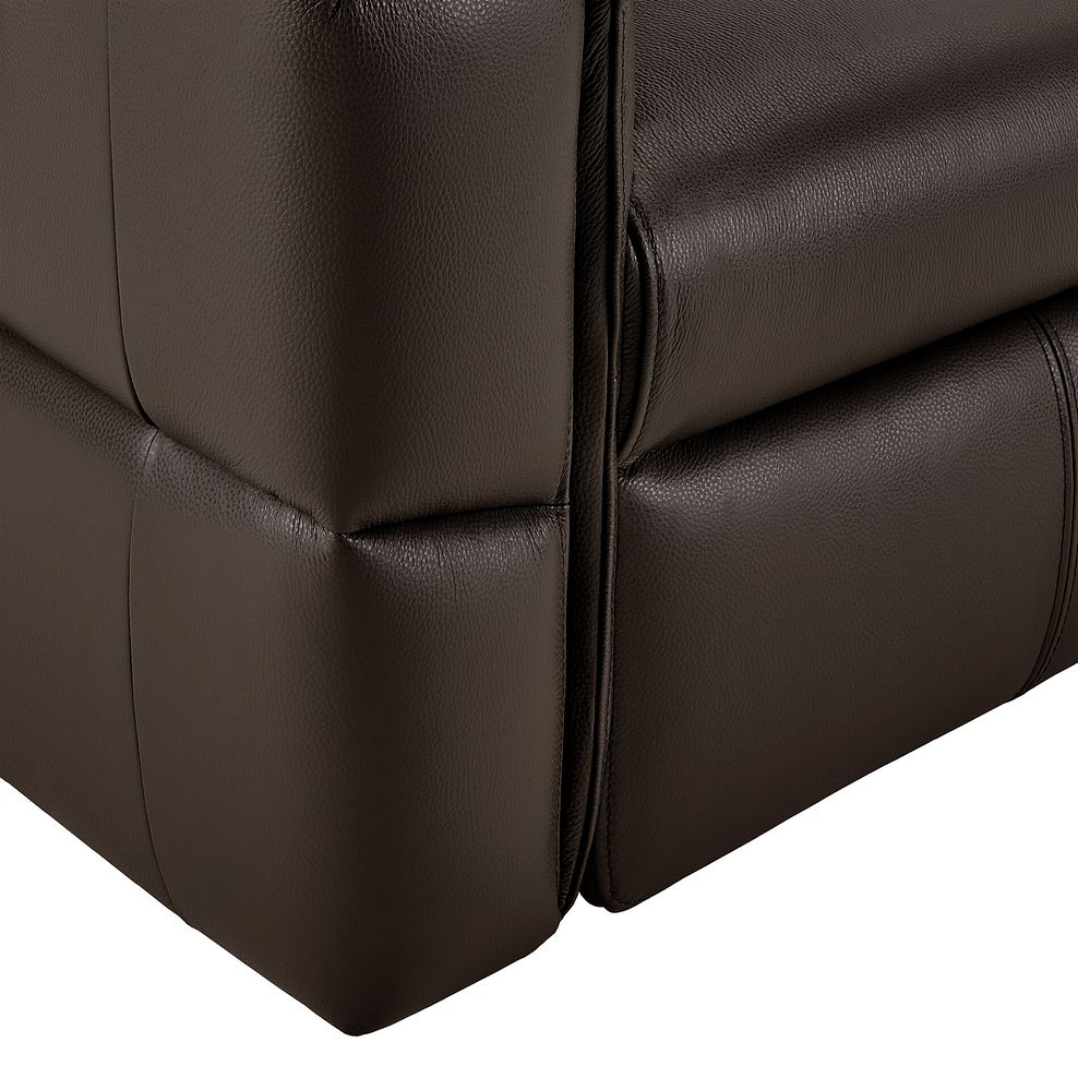 Samson Static Armchair in Two Tone Brown Leather 3