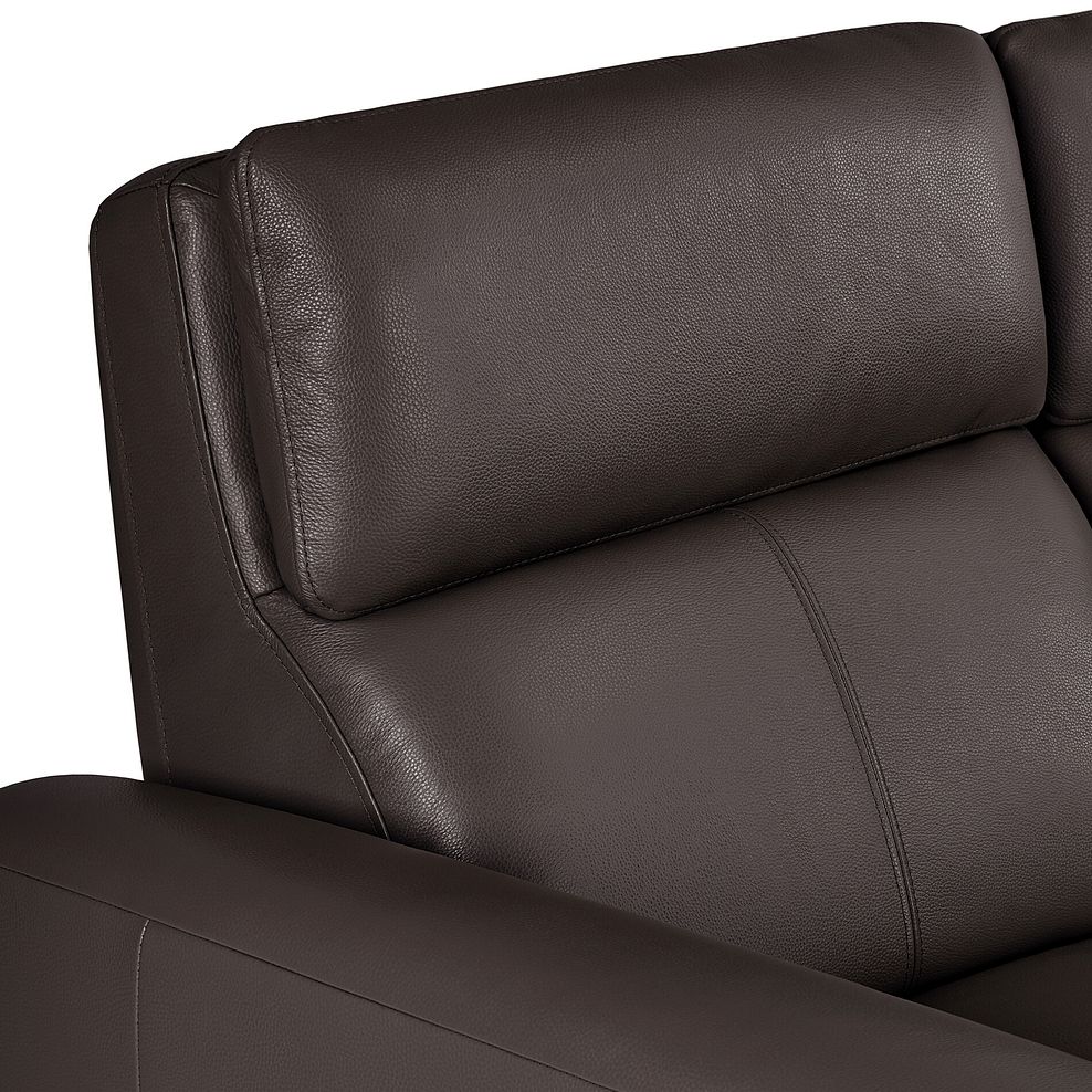 Samson Static Armchair in Two Tone Brown Leather 5