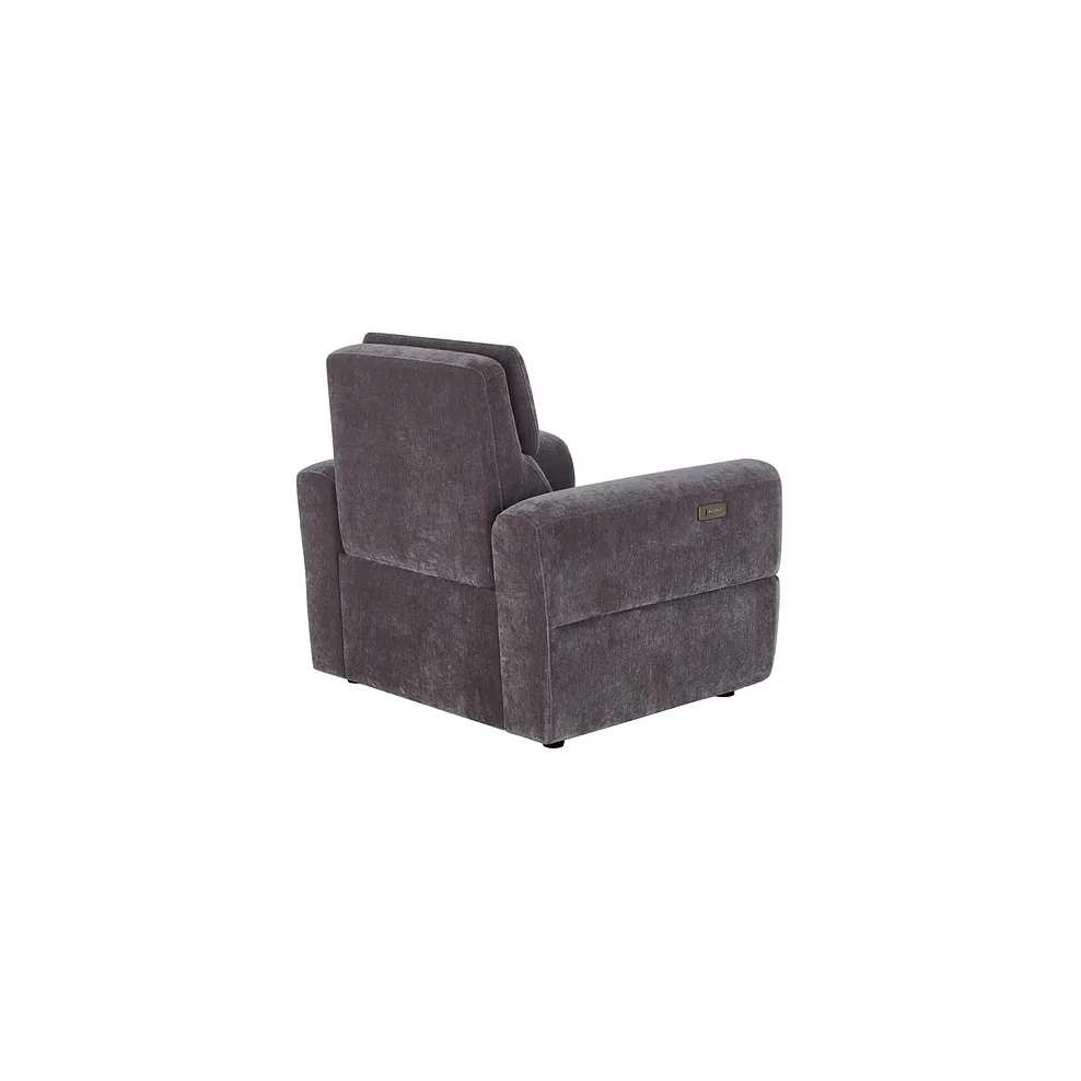 Samson Electric Recliner Armchair in Amigo Granite Fabric 7