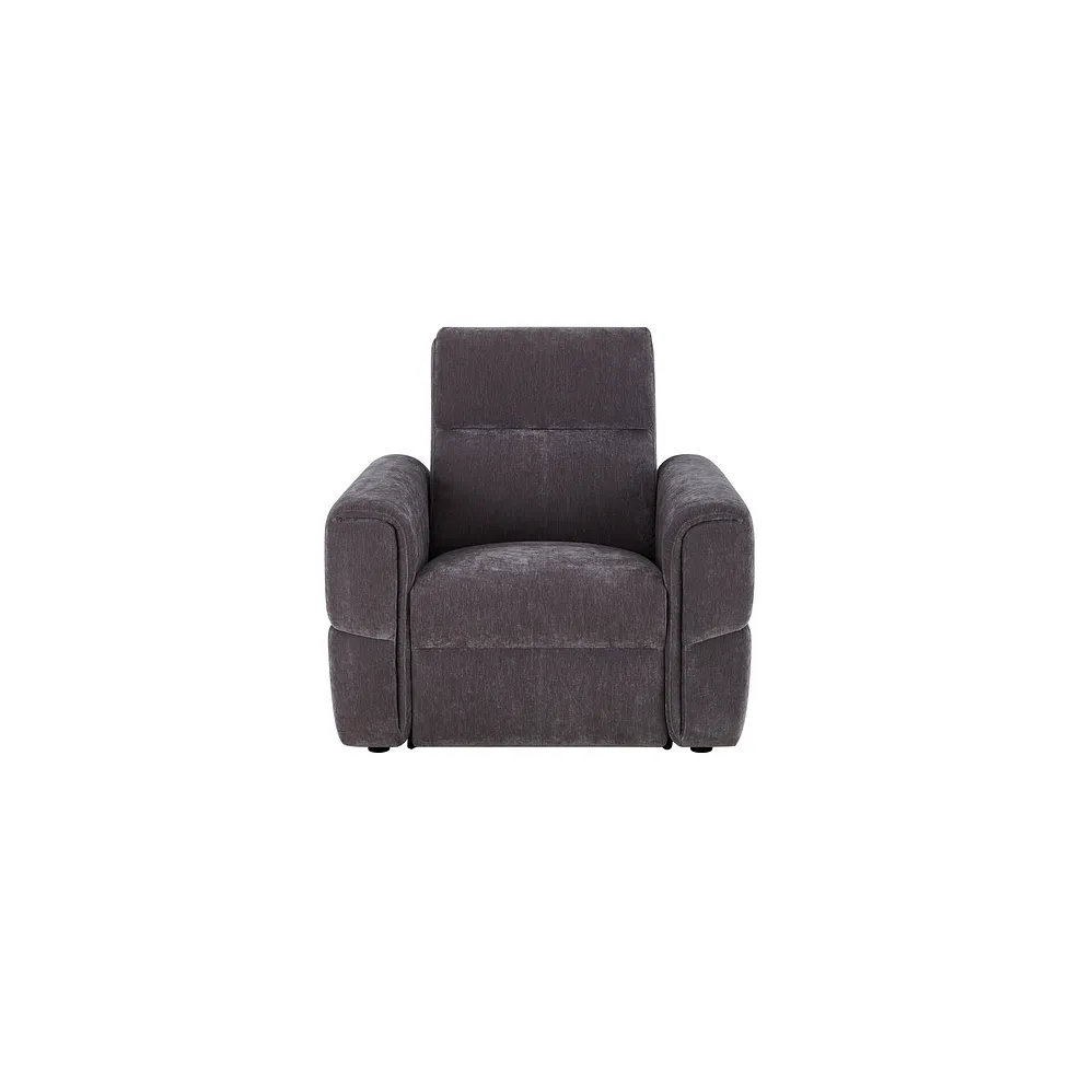 Samson Electric Recliner Armchair in Amigo Granite Fabric 4